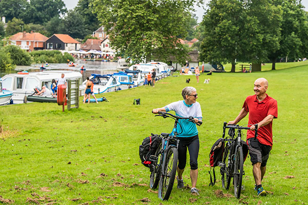 Cycling at Coltishall Common