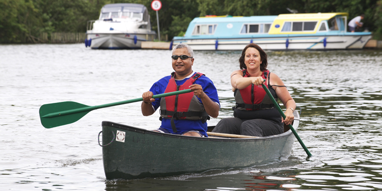 Canoeing on the Broads