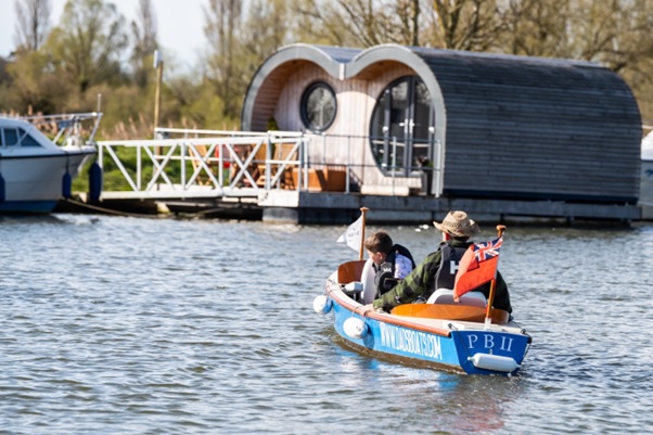 Have you ever tried a glamping pod on the water? A very different experience at Hippersons Boatyard