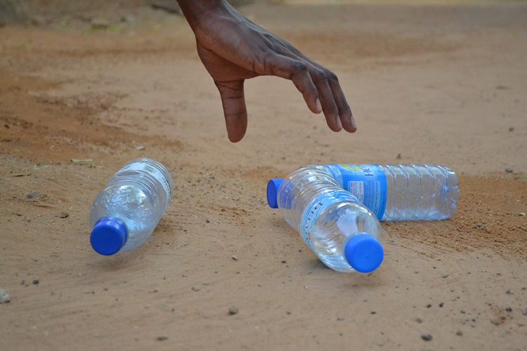 Plastic bottle pollution