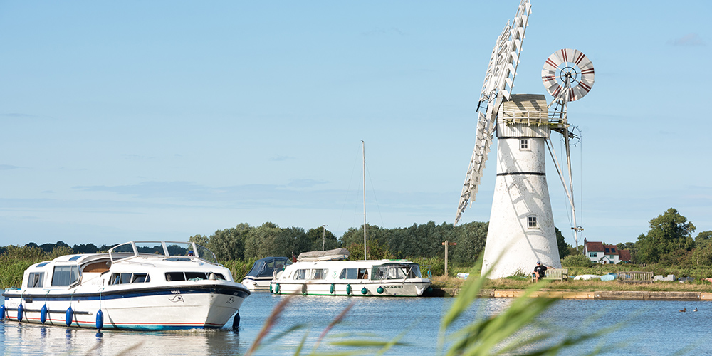 The Broads is abundant with spectacular mills