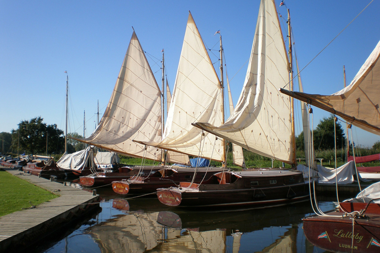 Hunter's Yard sailing boats