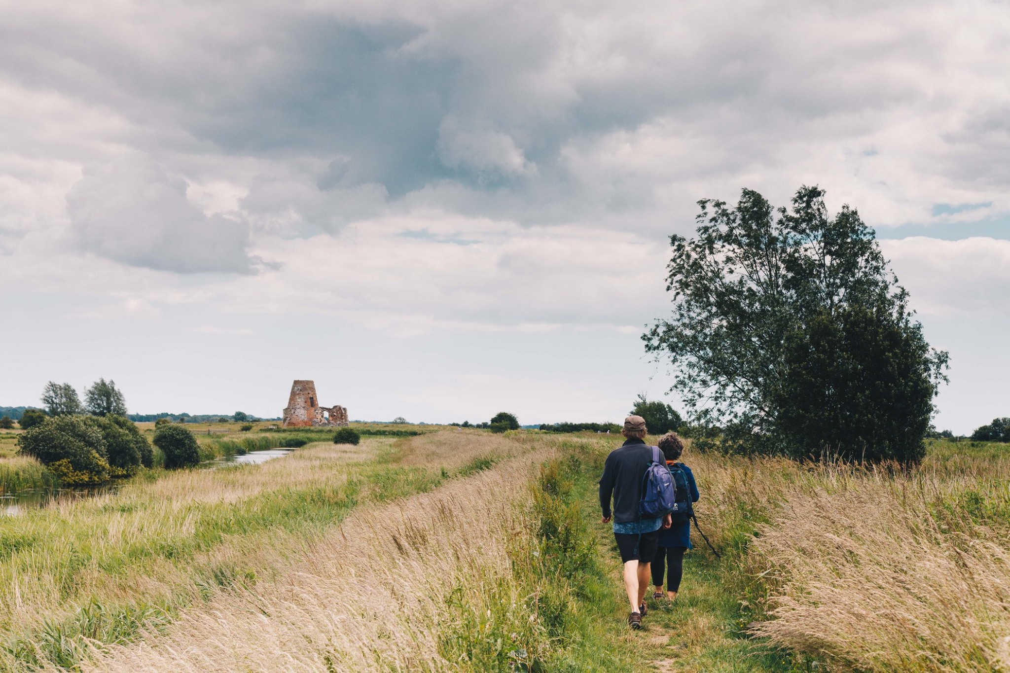 Exploring the National Park on foot. 