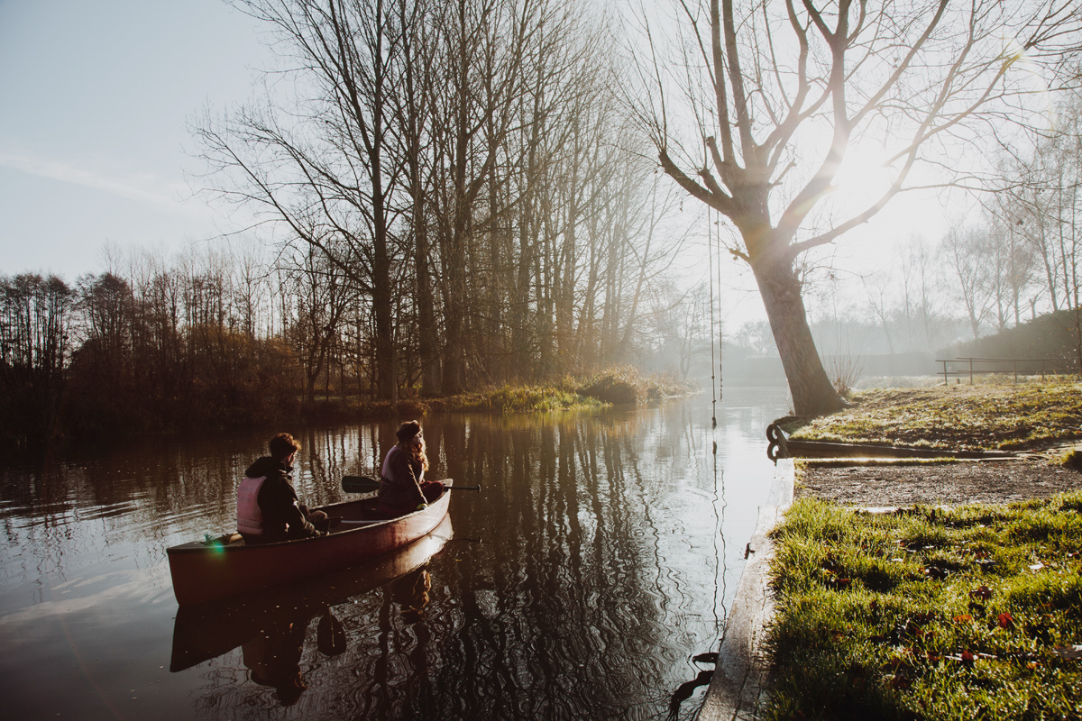 Canoeing at Outney Meadow