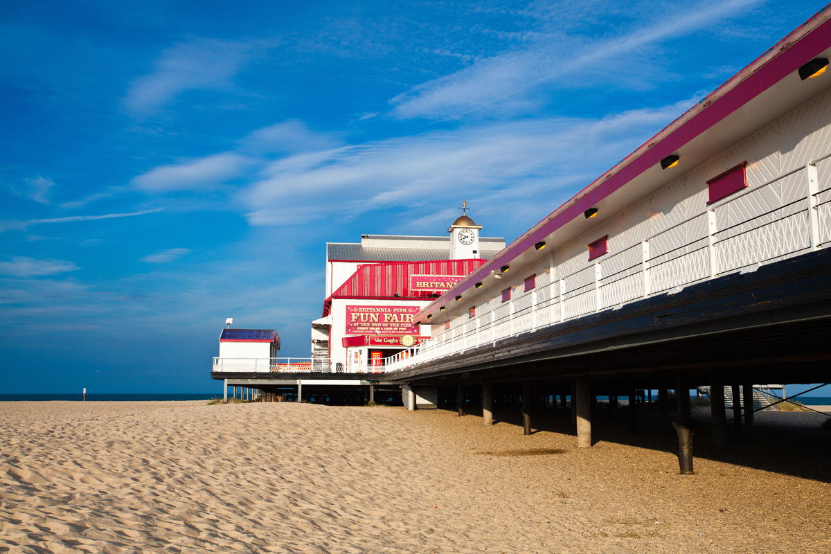 Beach and promenade at Great Yarmouth