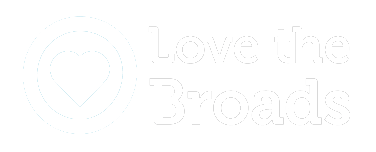 love the broads logo white