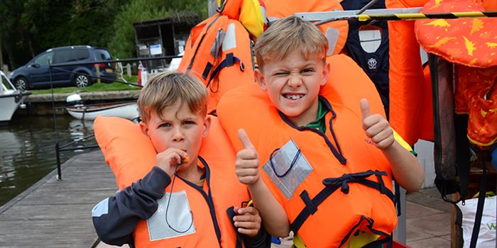 Family visiting Museum of the Broads Stalham