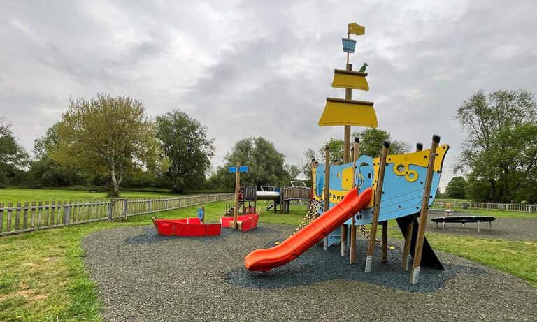 Families can enjoy Beccles Quay with play area and river views