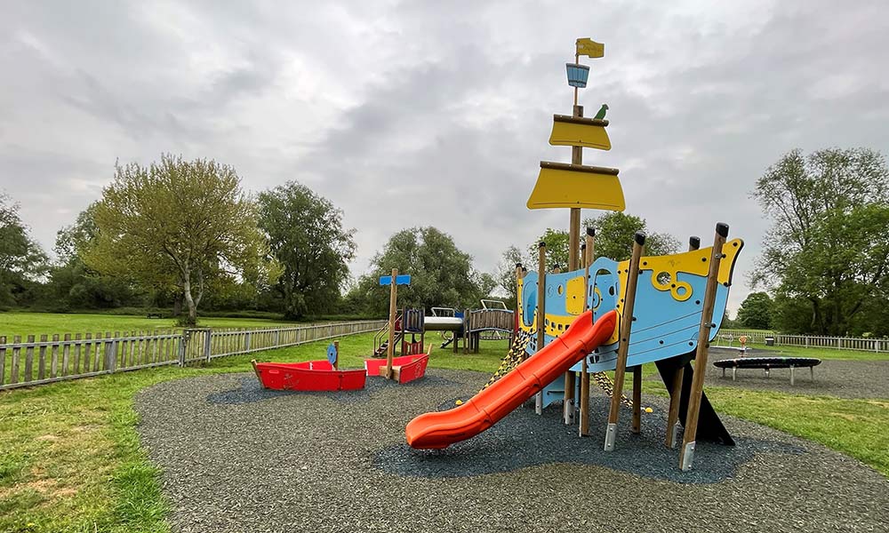 Families can enjoy Beccles Quay with play area and river views