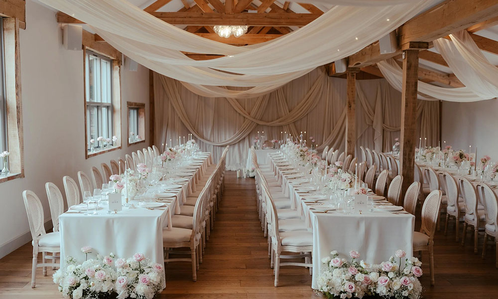 Rustic barn wedding at Worstead Estate