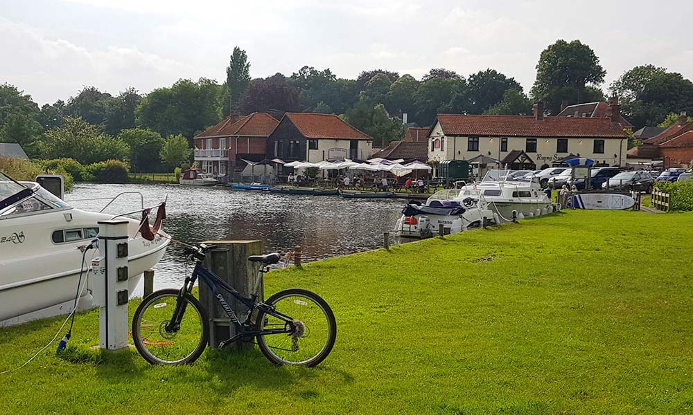 Bure Valley Cycle Hire bikes ready to ride in Coltishall