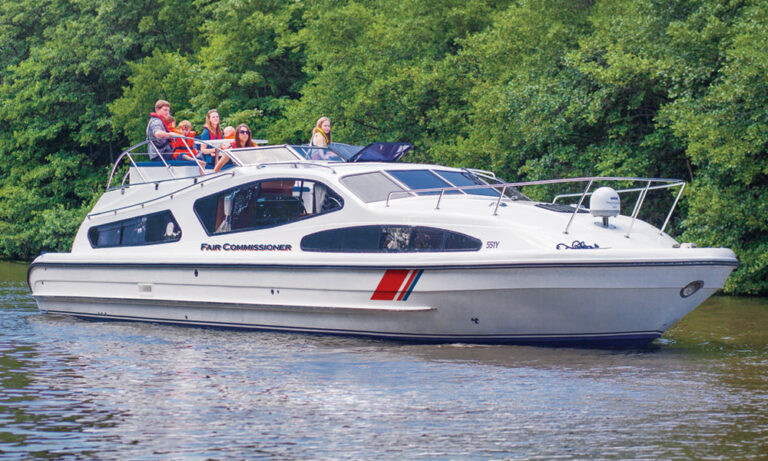 Fair Commissioner holiday cruiser on the Broads