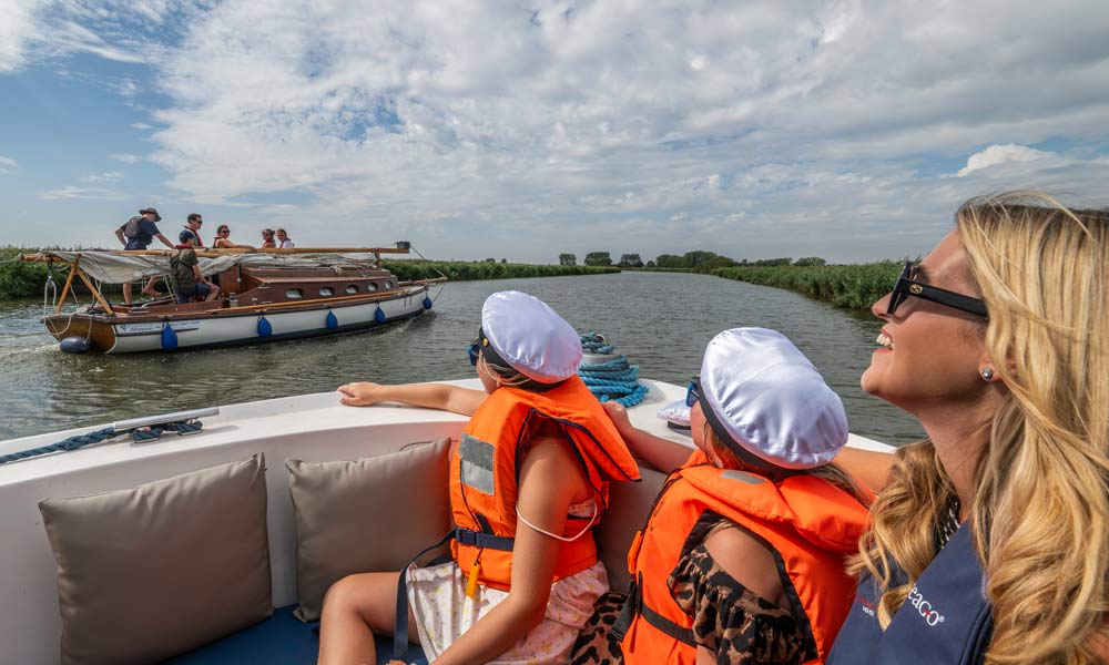 Having fun on the water