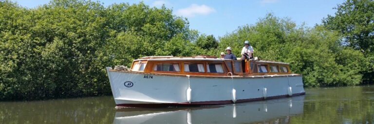 Traditional wooden boats at Martham Boats boatyard