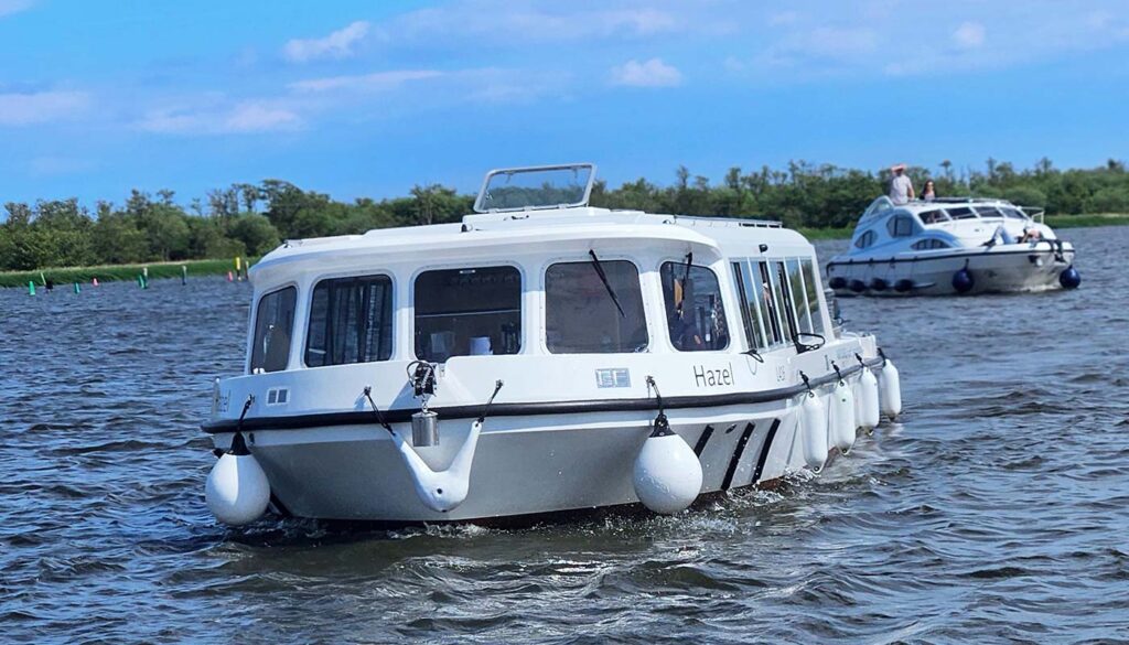 Accessible Motor Boat Hazel, on the Norfolk Broads - with Nancy Oldfield Trust