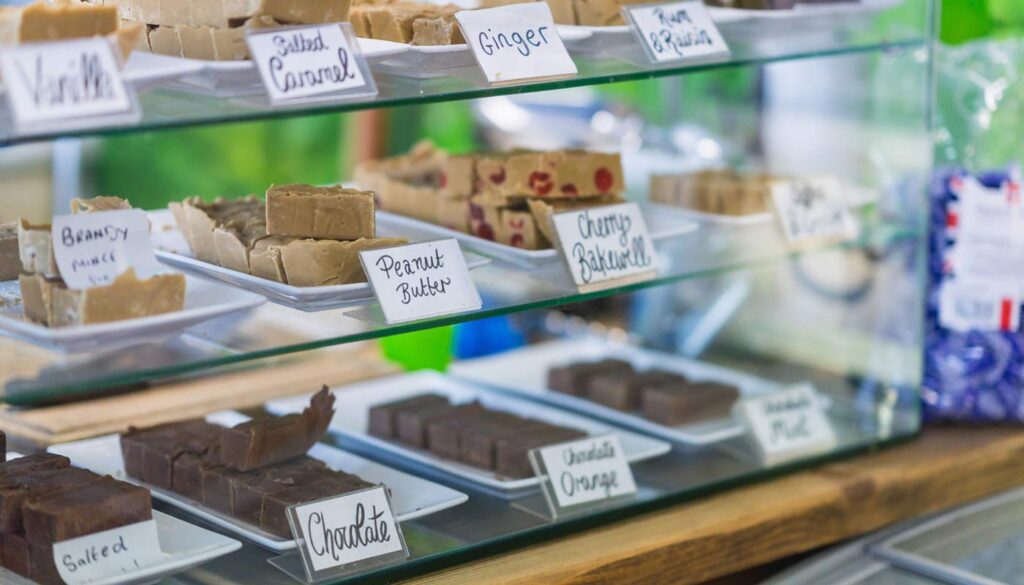 Handmade gifts and local produce inside Wroxham Barns shops