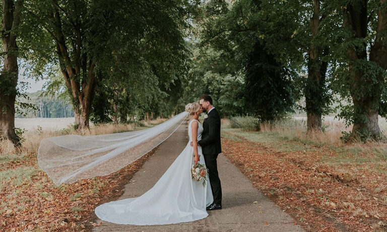 Bride and groom at Worstead Estate Weddings