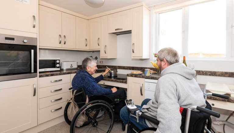 Adapted self catering accommodation for disabled guests