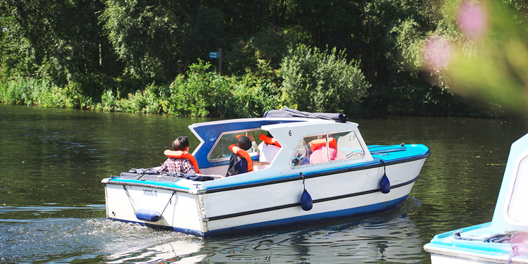 Day boat on the Broads River Bure - Wroxham
