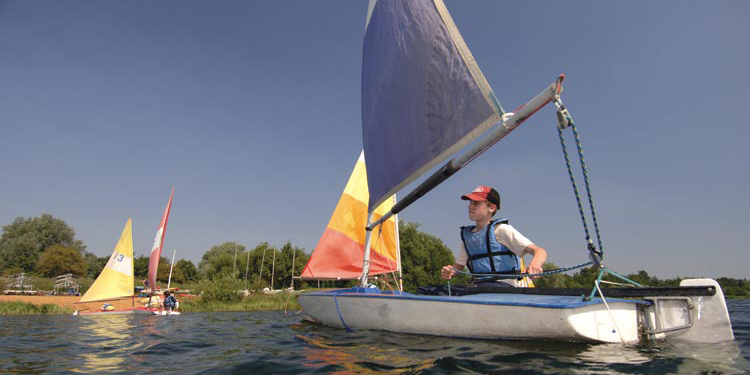 Sailing boat on the Broads