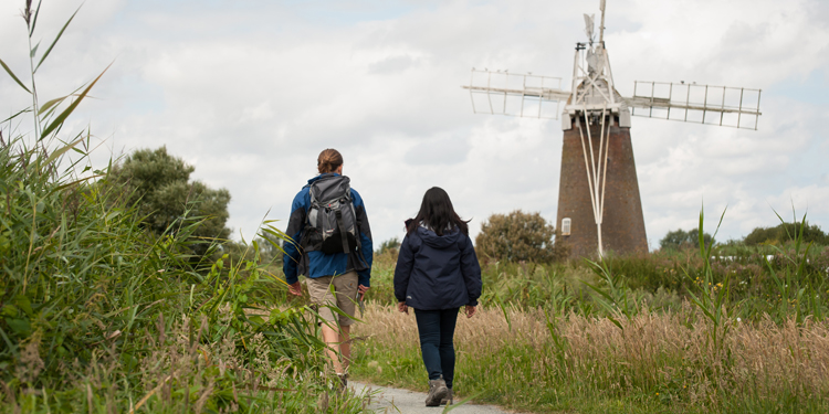 Walkers at How Hill