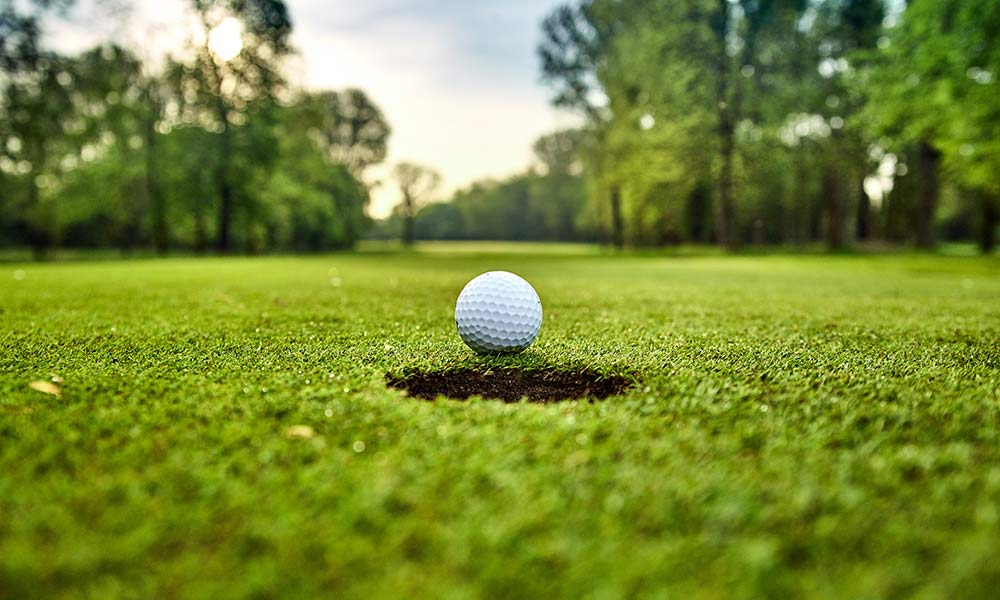 scenic golf course set among countryside and big skies.