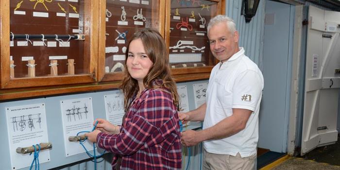 Patrons at the Museum of the Broads