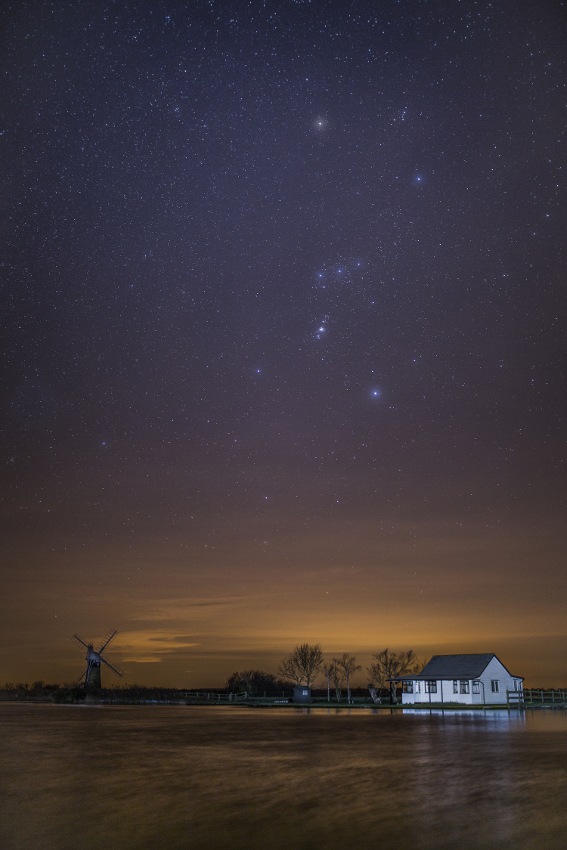 Star gazing in the Broads at Thurne Mill by Dibs McCallum