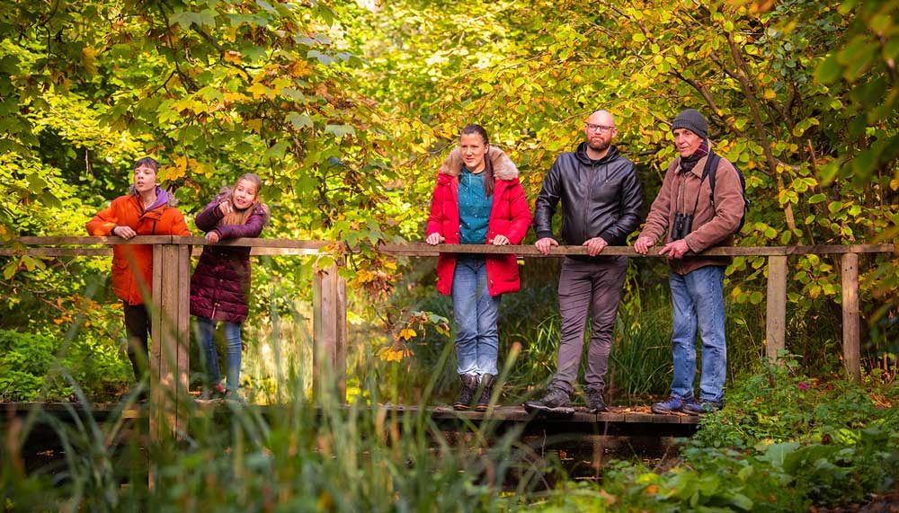 Norfolk Broads walking tours - in Fairhaven garden