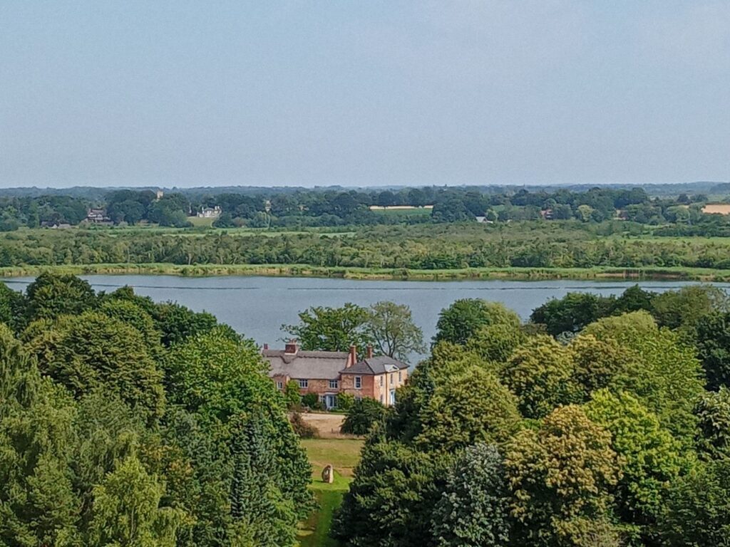 The view from the top of St Helen's Church, Ranworth