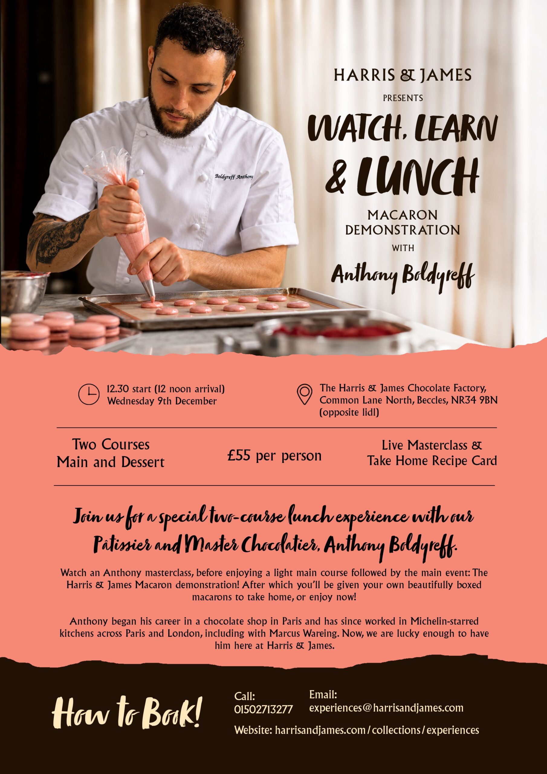 Watch, Learn and Lunch - Macaron Demonstration